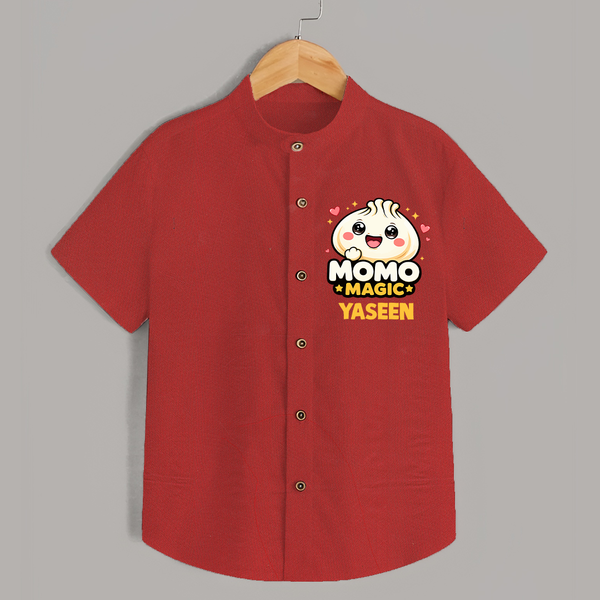 Momo Magic Dumpling Lover Shirt - RED - 0 - 6 Months Old (Chest 23")