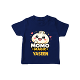 Momo Magic Dumpling Lover Tshirt - NAVY BLUE - 0-5 Months Old (Chest 17")