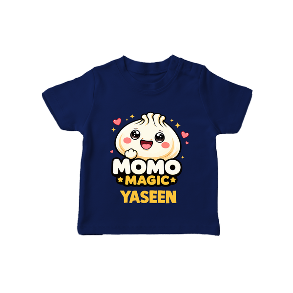 Momo Magic Dumpling Lover Tshirt - NAVY BLUE - 0-5 Months Old (Chest 17")