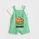 Pani Puri Party Foodie Dungaree - GREEN - 0 - 5 Months Old (Chest 18")