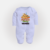 Pani Puri Party Foodie Full body suit - BABY BLUE - New Born (Chest 7.5")