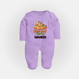 Pani Puri Party Foodie Full body suit - LILAC - New Born (Chest 7.5")