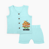 Pani Puri Party Foodie Jabla Set - BABY BLUE - 0 - 3 Months Old (Chest 9.8")