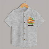 Pani Puri Party Foodie Shirt - GREY - 0 - 6 Months Old (Chest 23")