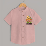 Pani Puri Party Foodie Shirt - PEACH - 0 - 6 Months Old (Chest 23")