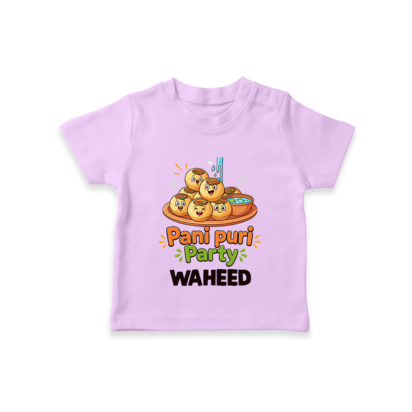 Pani Puri Party Foodie Tshirt - LILAC - 0-5 Months Old (Chest 17")