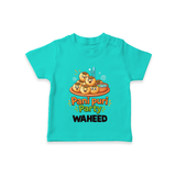 Pani Puri Party Foodie Tshirt - TEAL - 0-5 Months Old (Chest 17")
