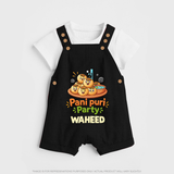 Pani Puri Party Foodie Dungaree - BLACK - 0 - 5 Months Old (Chest 18")