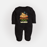 Pani Puri Party Foodie Full body suit - BLACK - New Born (Chest 7.5")