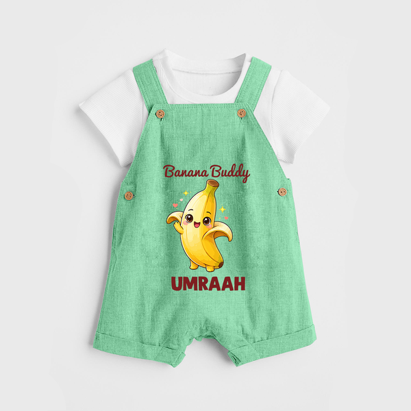 Banana Buddy Fruit Lover Dungaree - GREEN - 0 - 5 Months Old (Chest 18")