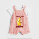 Banana Buddy Fruit Lover Dungaree - PEACH - 0 - 5 Months Old (Chest 18")