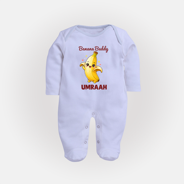 Banana Buddy Fruit Lover Full body suit - BABY BLUE - New Born (Chest 7.5")