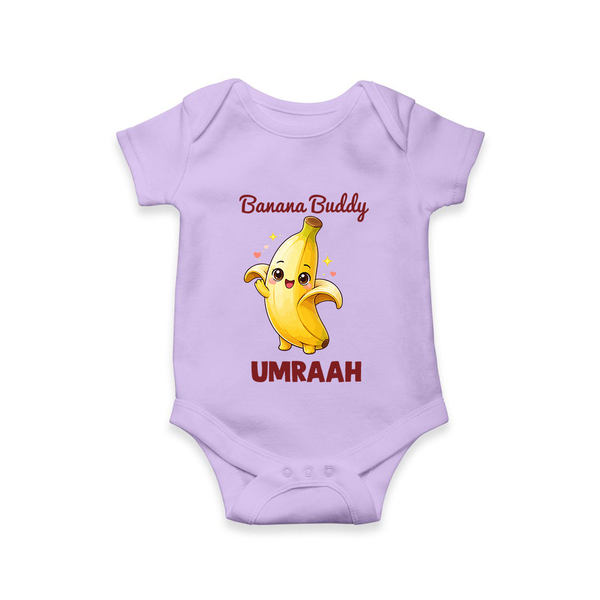 Banana Buddy Fruit Lover Romper - LILAC - New Born (Chest 14")