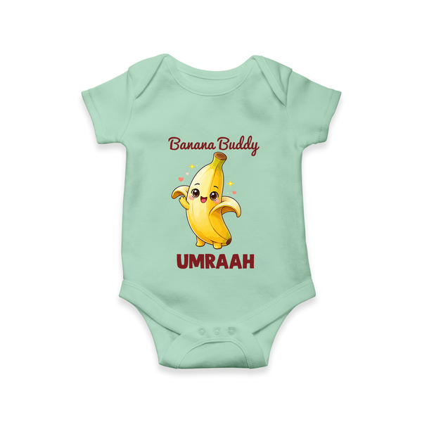 Banana Buddy Fruit Lover Romper - MINT GREEN - New Born (Chest 14")