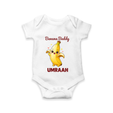 Banana Buddy Fruit Lover Romper - WHITE - New Born (Chest 14")