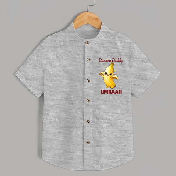 Banana Buddy Fruit Lover Shirt - GREY - 0 - 6 Months Old (Chest 23")