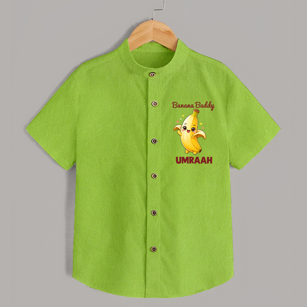Banana Buddy Fruit Lover Shirt - LIME GREEN - 0 - 6 Months Old (Chest 23")