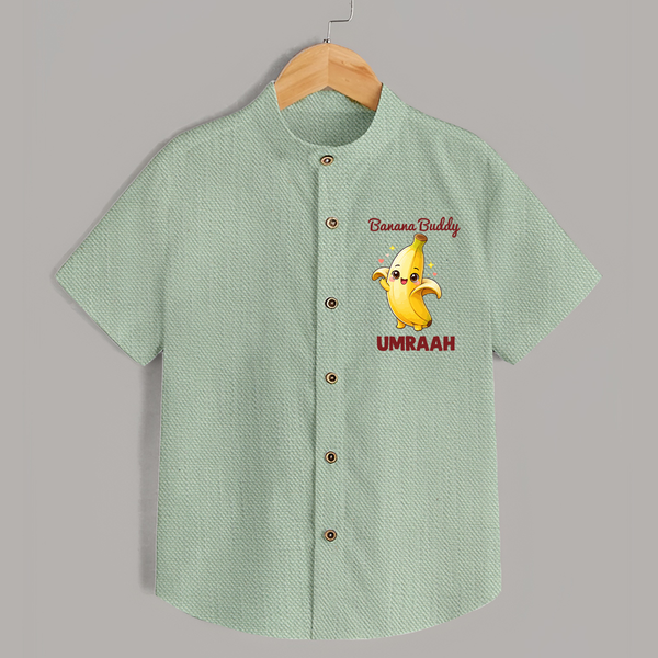 Banana Buddy Fruit Lover Shirt - MINT GREEN - 0 - 6 Months Old (Chest 23")