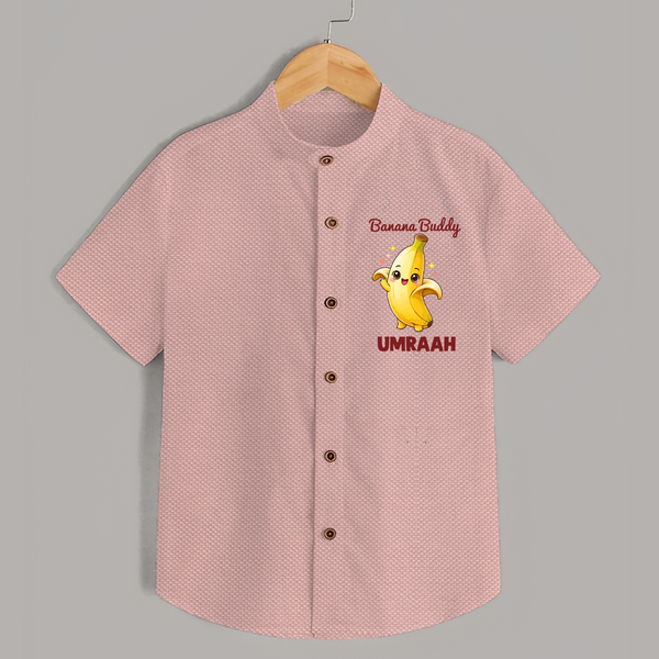 Banana Buddy Fruit Lover Shirt - PEACH - 0 - 6 Months Old (Chest 23")