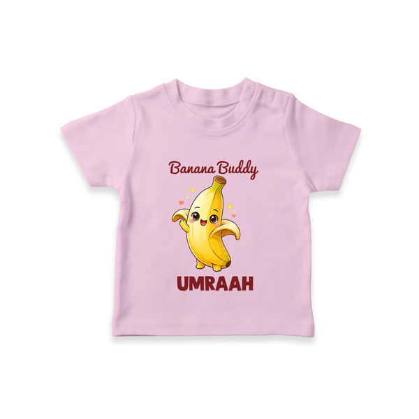 Banana Buddy Fruit Lover Tshirt - BABY PINK - 0-5 Months Old (Chest 17")