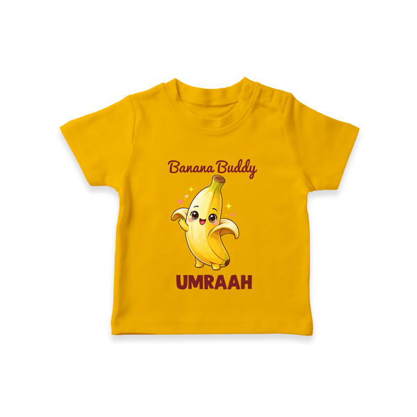 Banana Buddy Fruit Lover Tshirt - CHROME YELLOW - 0-5 Months Old (Chest 17")