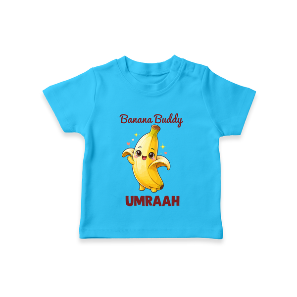 Banana Buddy Fruit Lover Tshirt - SKY BLUE - 0-5 Months Old (Chest 17")