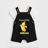Banana Buddy Fruit Lover Dungaree - BLACK - 0 - 5 Months Old (Chest 18")