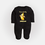 Banana Buddy Fruit Lover Full body suit - BLACK - New Born (Chest 7.5")