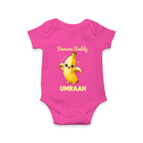 Banana Buddy Fruit Lover Romper - HOT PINK - New Born (Chest 14")