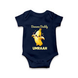 Banana Buddy Fruit Lover Romper - NAVY BLUE - New Born (Chest 14")