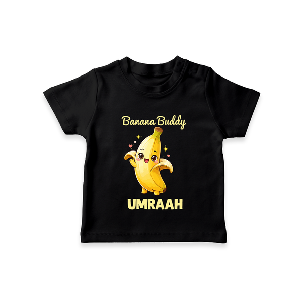 Banana Buddy Fruit Lover Tshirt - BLACK - 0-5 Months Old (Chest 17")