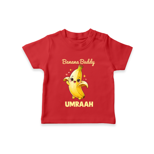 Banana Buddy Fruit Lover Tshirt - RED - 0-5 Months Old (Chest 17")