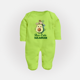 Avo-Cute Avocado Lover Full body suit - LIME GREEN - New Born (Chest 7.5")