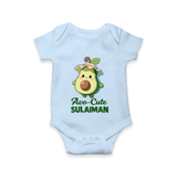 Avo-Cute Avocado Lover Romper - BABY BLUE - New Born (Chest 14")