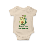 Avo-Cute Avocado Lover Romper - IVORY - New Born (Chest 14")