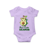 Avo-Cute Avocado Lover Romper - LILAC - New Born (Chest 14")