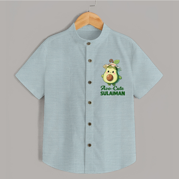 Avo-Cute Avocado Lover Shirt - ARCTIC BLUE - 0 - 6 Months Old (Chest 23")
