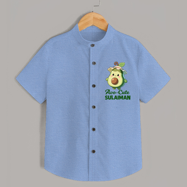Avo-Cute Avocado Lover Shirt - SKY BLUE - 0 - 6 Months Old (Chest 23")