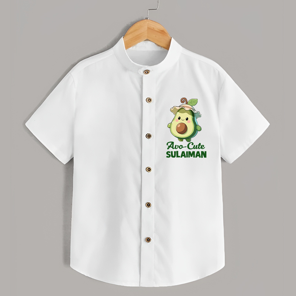 Avo-Cute Avocado Lover Shirt - WHITE - 0 - 6 Months Old (Chest 23")