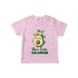 Avo-Cute Avocado Lover Tshirt - BABY PINK - 0-5 Months Old (Chest 17")