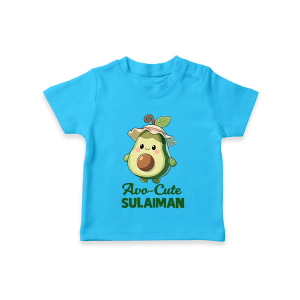 Avo-Cute Avocado Lover Tshirt - SKY BLUE - 0-5 Months Old (Chest 17")