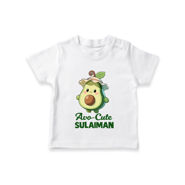 Avo-Cute Avocado Lover Tshirt - WHITE - 0-5 Months Old (Chest 17")
