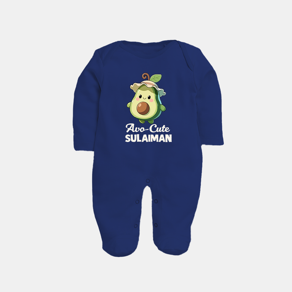 Avo-Cute Avocado Lover Full body suit - NAVY BLUE - New Born (Chest 7.5")