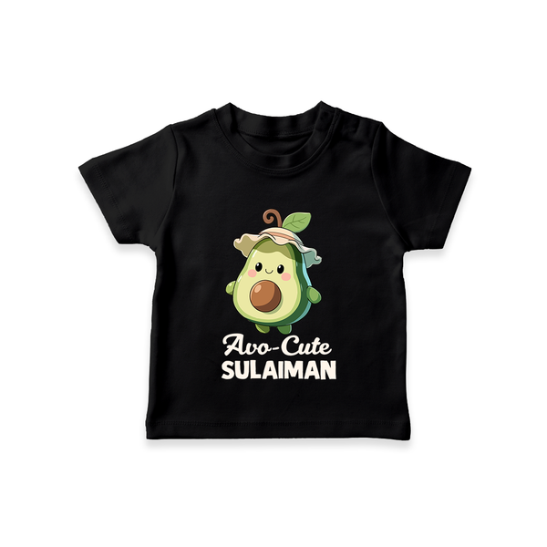 Avo-Cute Avocado Lover Tshirt - BLACK - 0-5 Months Old (Chest 17")