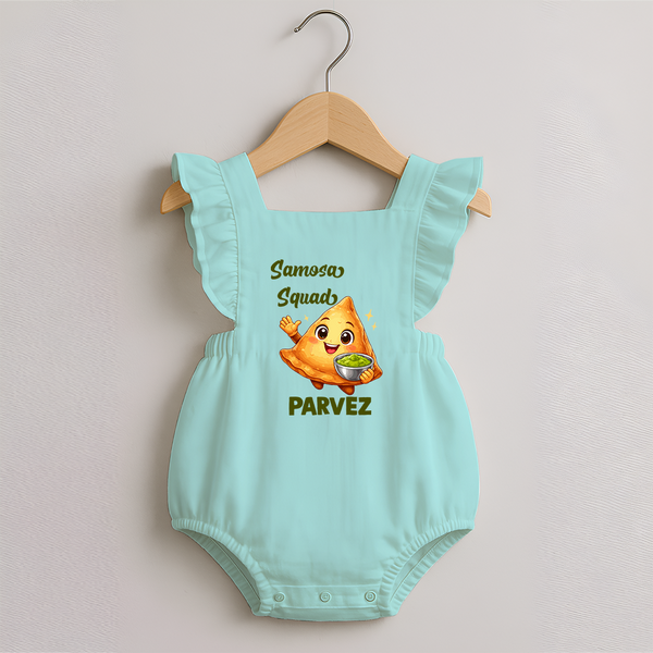 Samosa Squad Foodie Romper Frock - MINT GREEN - 0 - 3 Months Old (Chest 19")