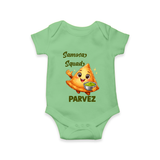 Samosa Squad Foodie Romper - GREEN - New Born (Chest 14")