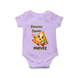 Samosa Squad Foodie Romper - LILAC - New Born (Chest 14")