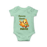 Samosa Squad Foodie Romper - MINT GREEN - New Born (Chest 14")