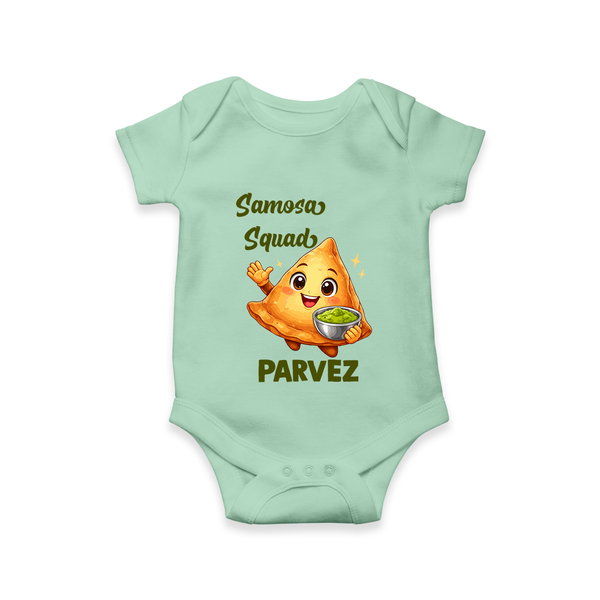 Samosa Squad Foodie Romper - MINT GREEN - New Born (Chest 14")