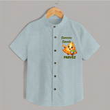 Samosa Squad Foodie Shirt - ARCTIC BLUE - 0 - 6 Months Old (Chest 23")